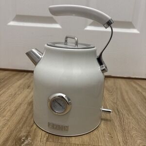 Haden Dorset 1.7L Electric Tea Kettle Stainless Steel with Auto Shut-Off Putty